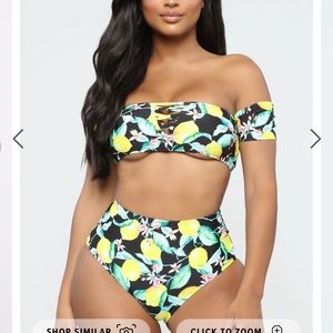 Fashion nova lemon bathing suit